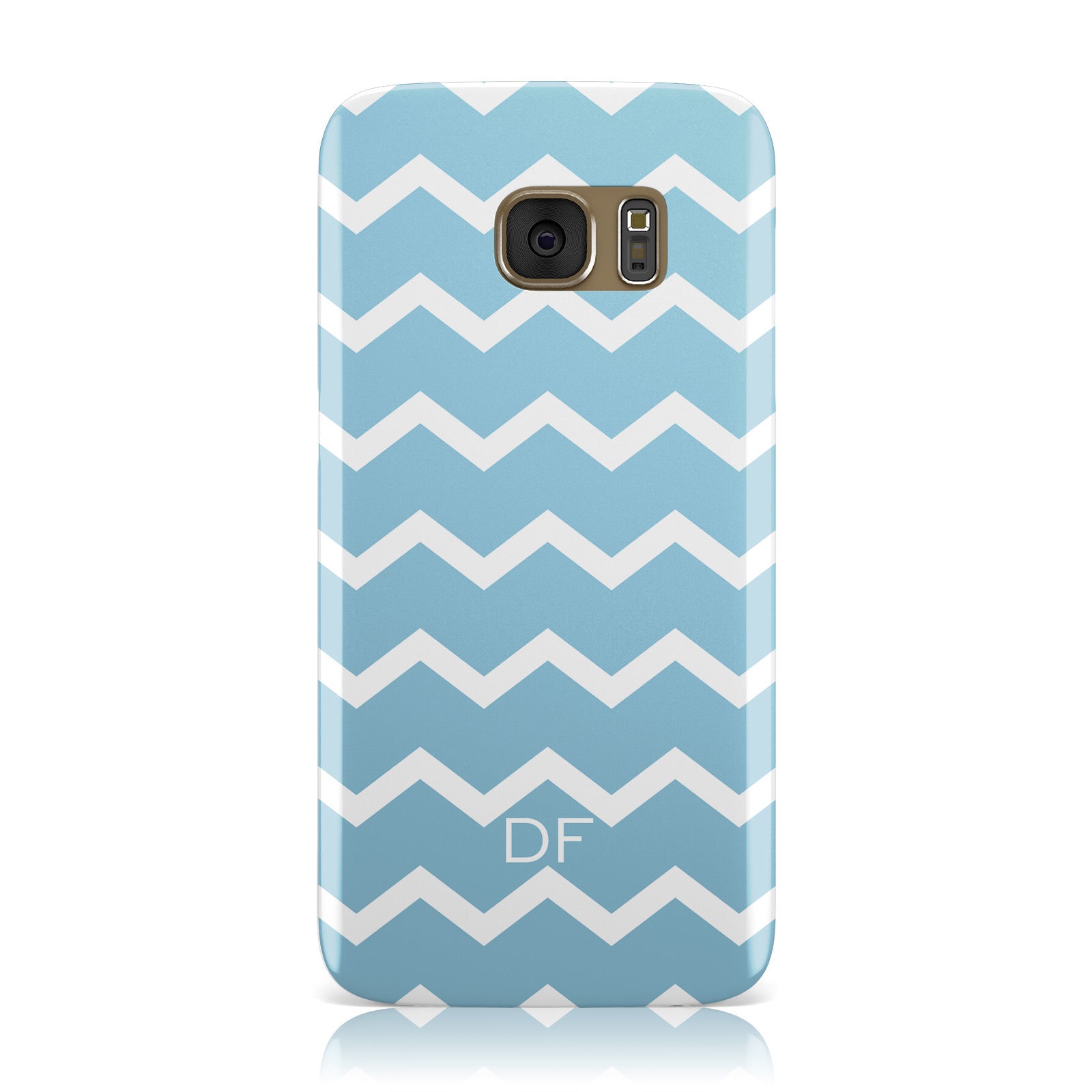 Personalised Chevron Blue Samsung Galaxy Case