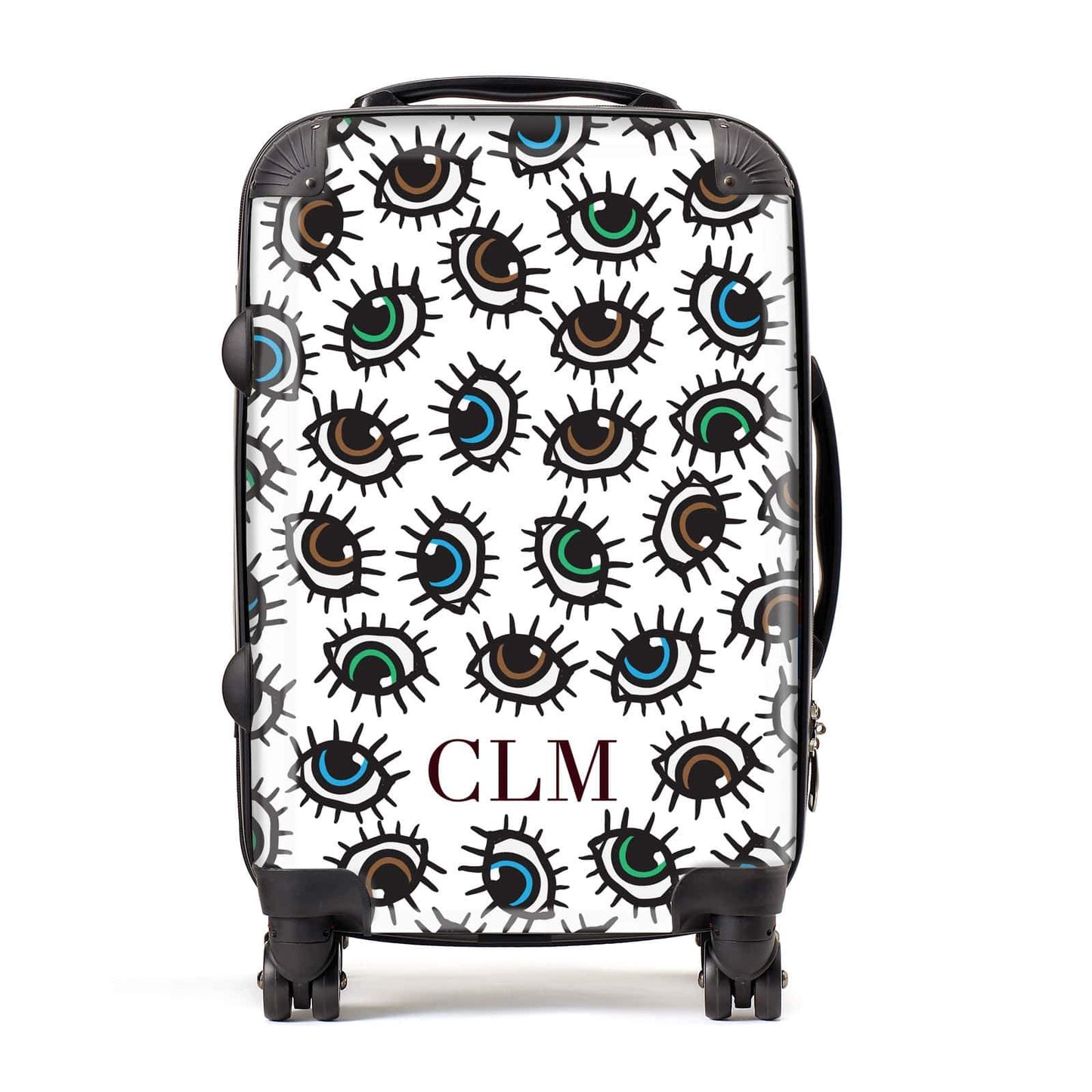 Personalised Eyes Initials Suitcase