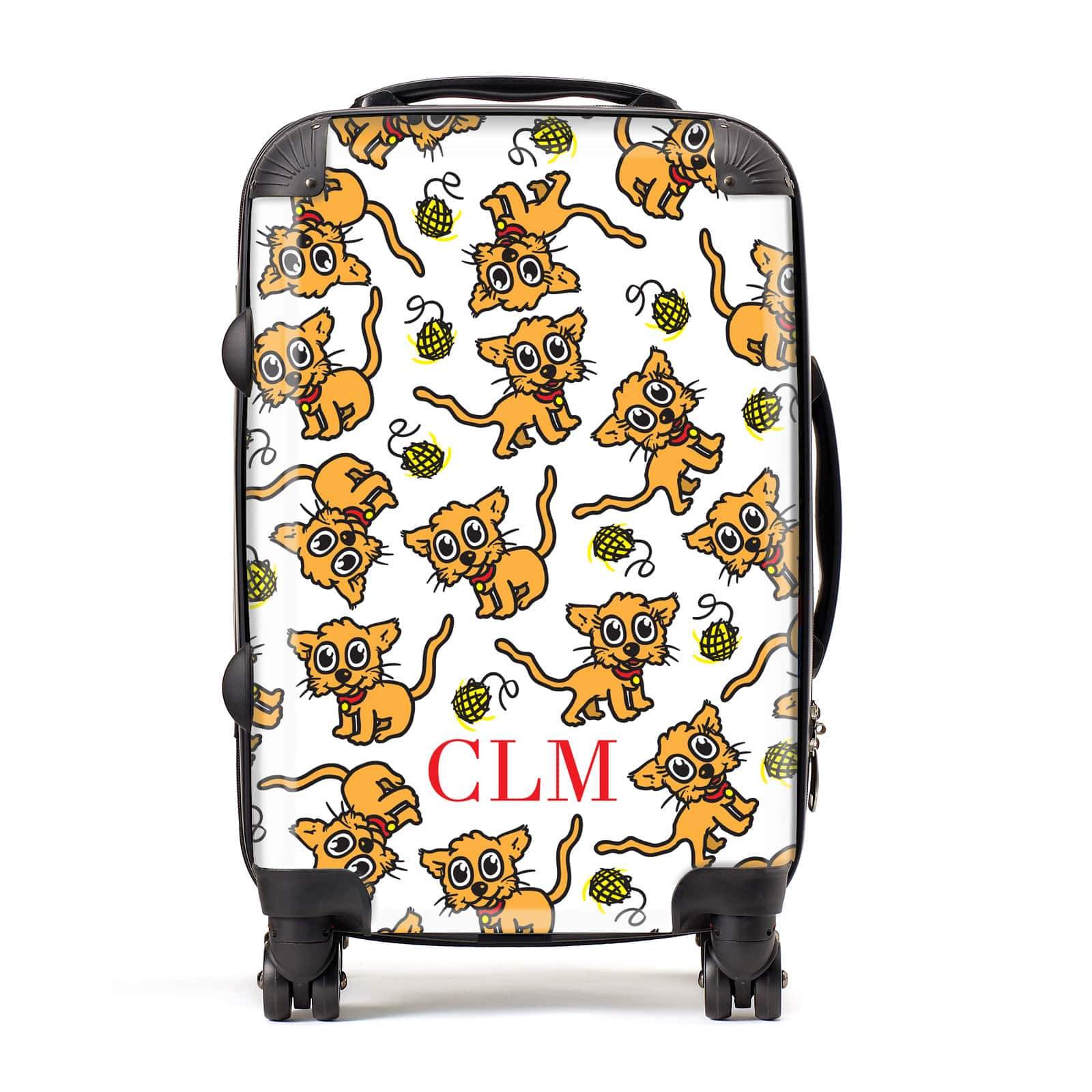 Personalised Puppy Initials Suitcase