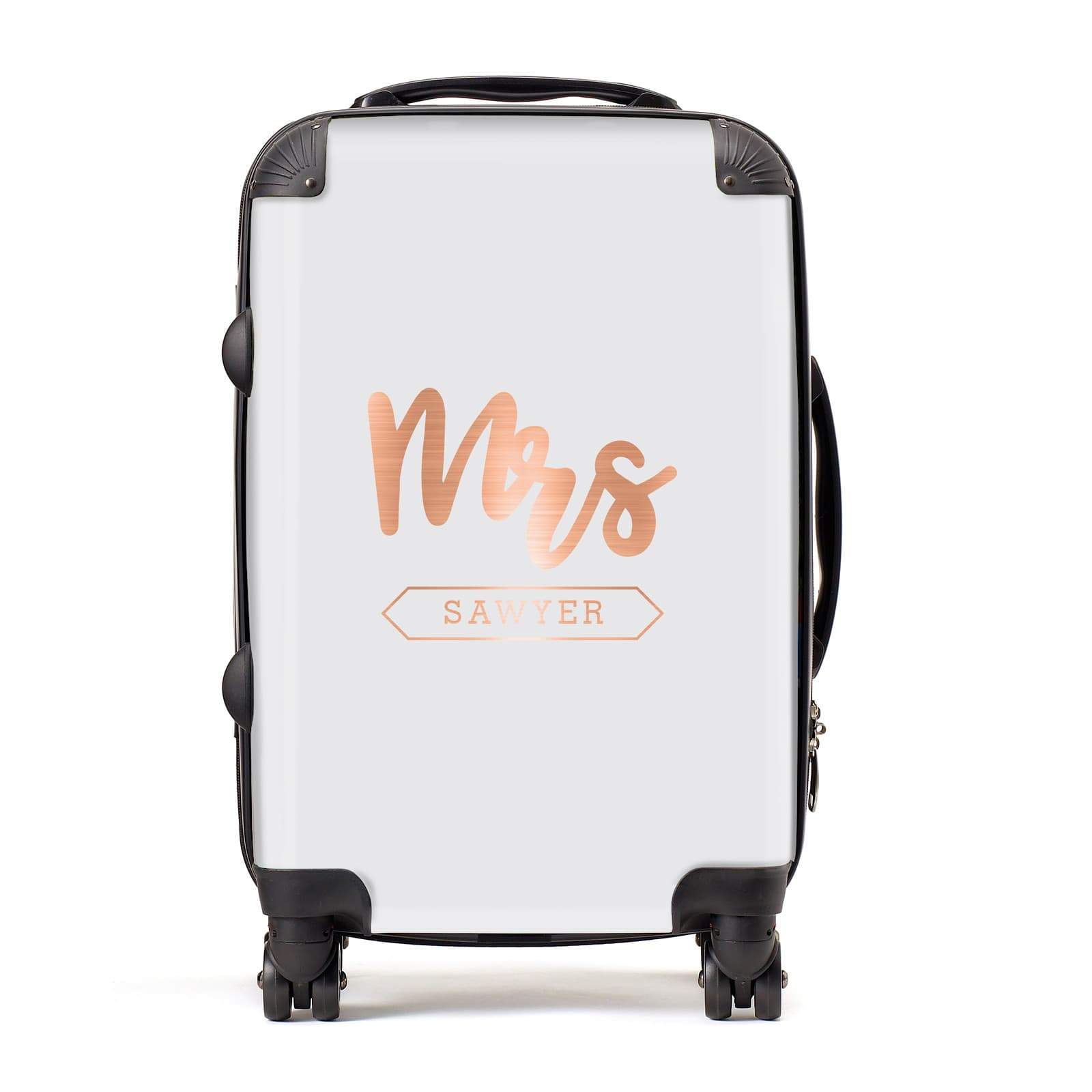 Grey and rose store gold suitcase