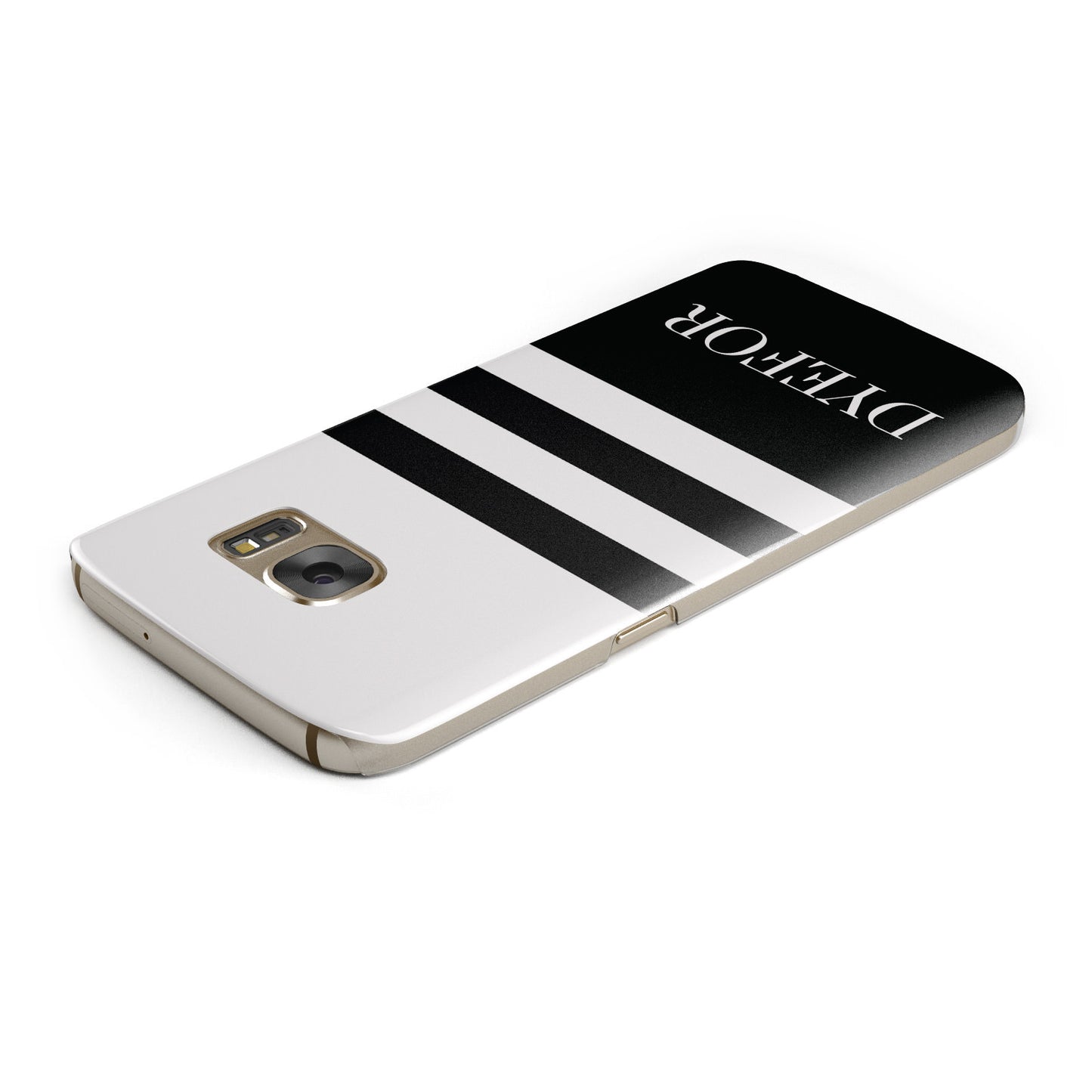 Personalised Striped Name Samsung Galaxy Case Top Cutout