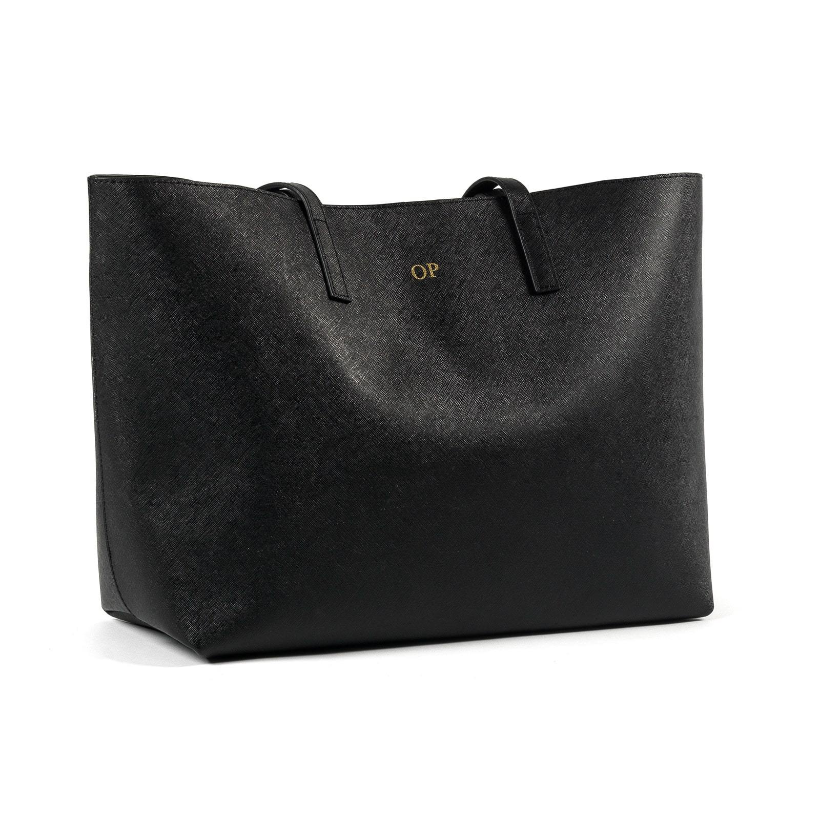 Black saffiano 2025 leather bag