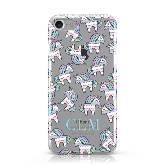 Pinata Unicorn Personalised Initials Apple iPhone Case