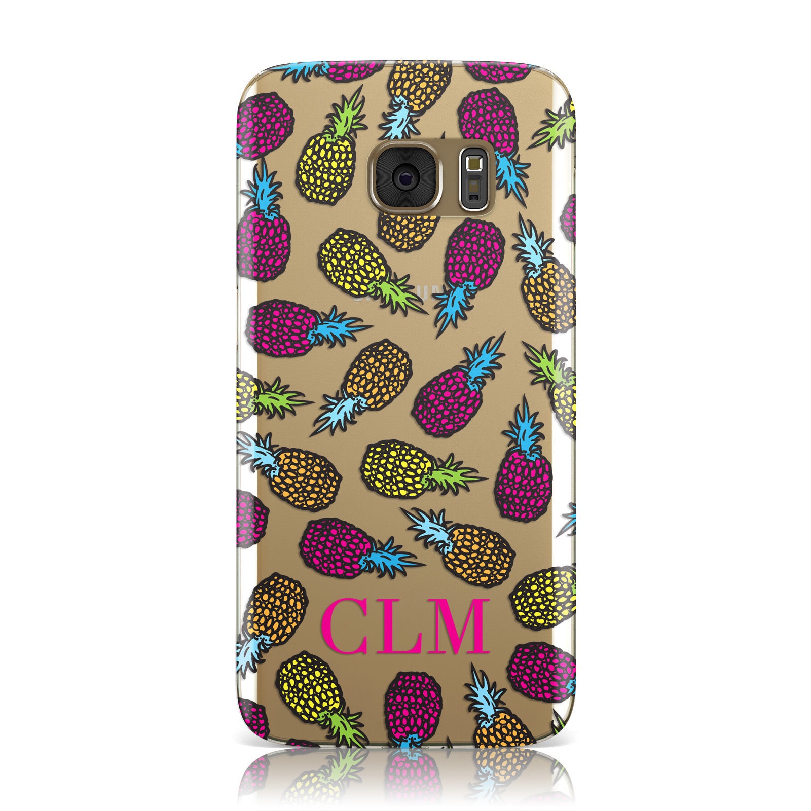 Personalised Pineapples Initials Samsung Galaxy Case