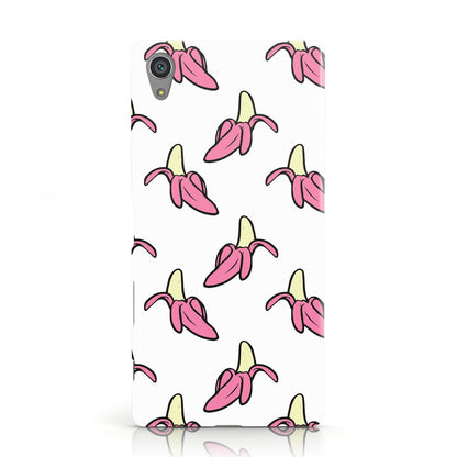 Pink Bannana Comic Art Fruit Sony Xperia Case