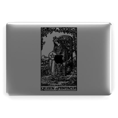 Queen of Pentacles Monochrome Apple MacBook Case