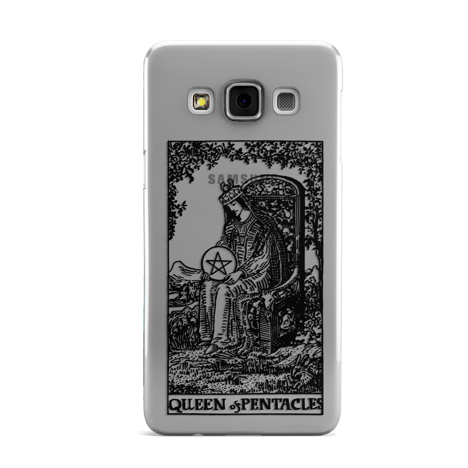 Queen of Pentacles Monochrome Samsung Galaxy A3 Case