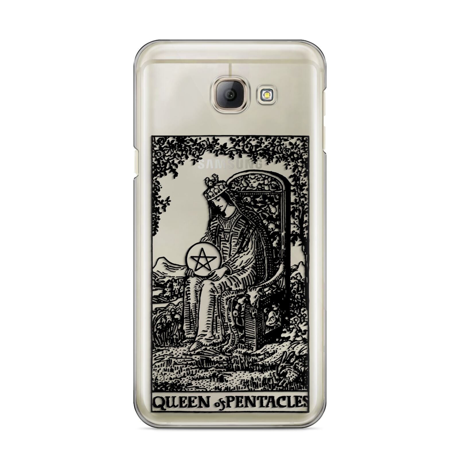 Queen of Pentacles Monochrome Samsung Galaxy A8 2016 Case