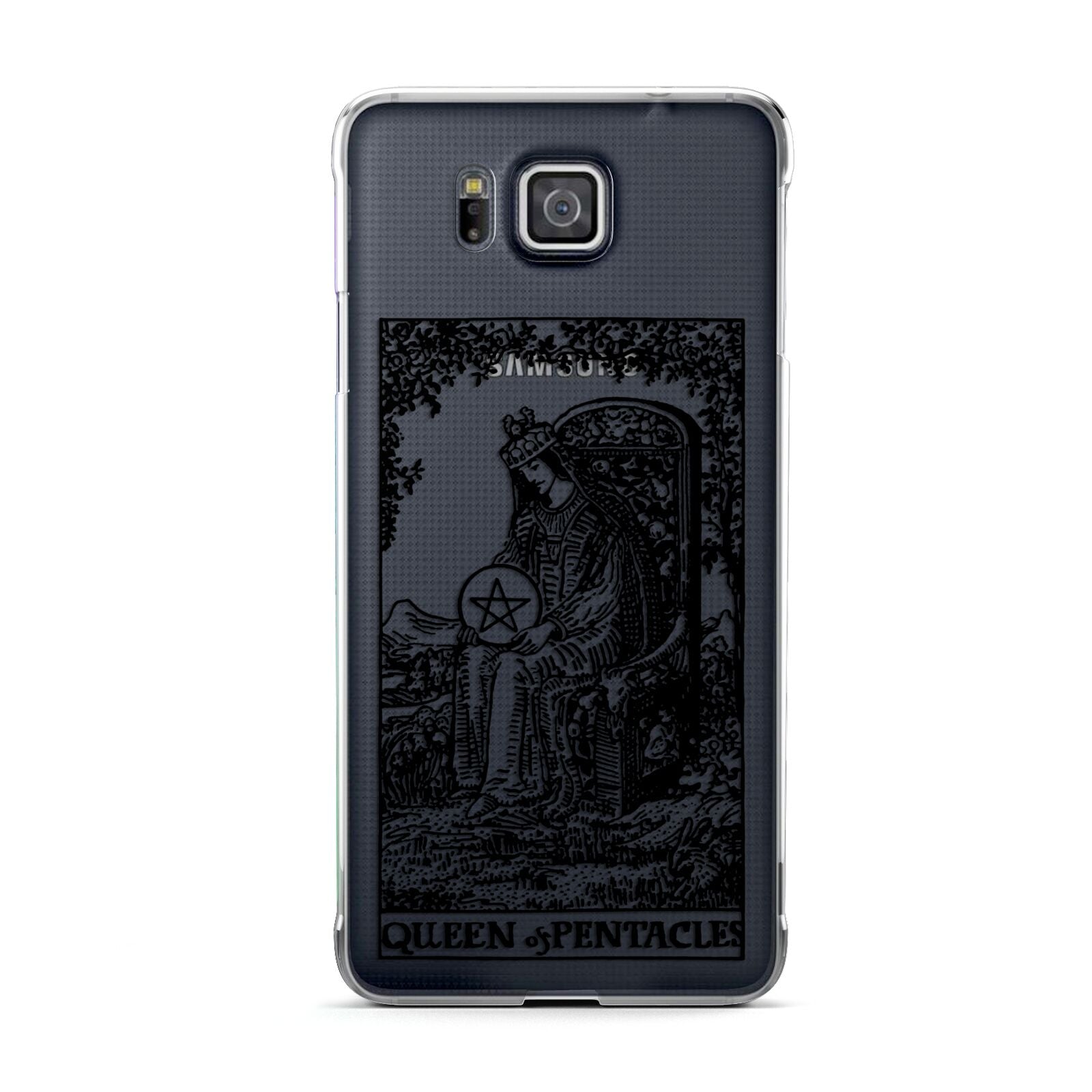 Queen of Pentacles Monochrome Samsung Galaxy Alpha Case