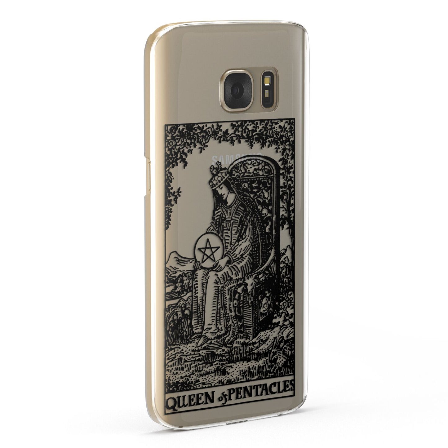 Queen of Pentacles Monochrome Samsung Galaxy Case Fourty Five Degrees