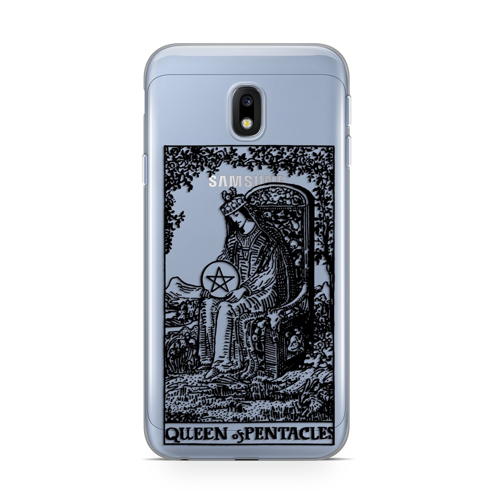 Queen of Pentacles Monochrome Samsung Galaxy J3 2017 Case