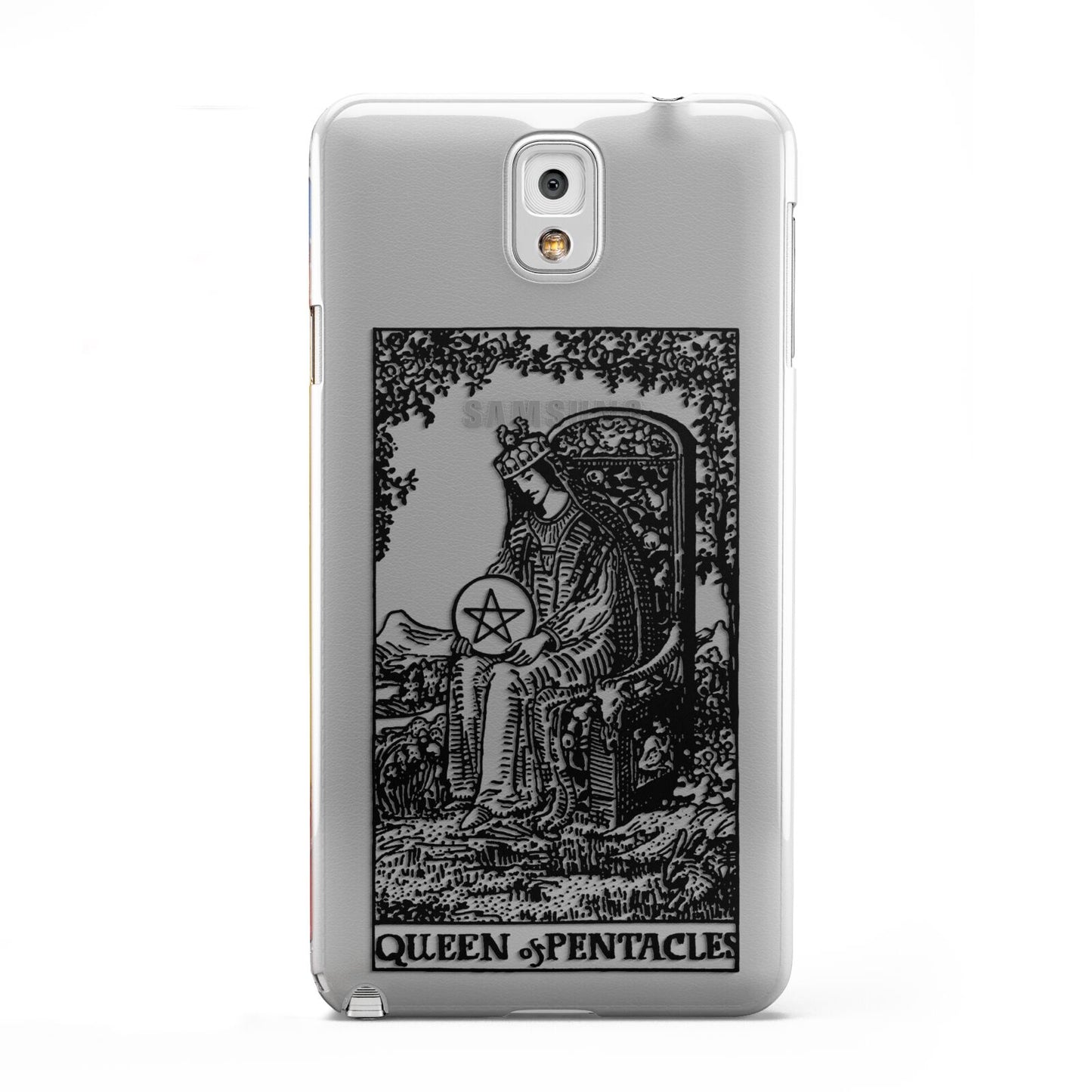 Queen of Pentacles Monochrome Samsung Galaxy Note 3 Case