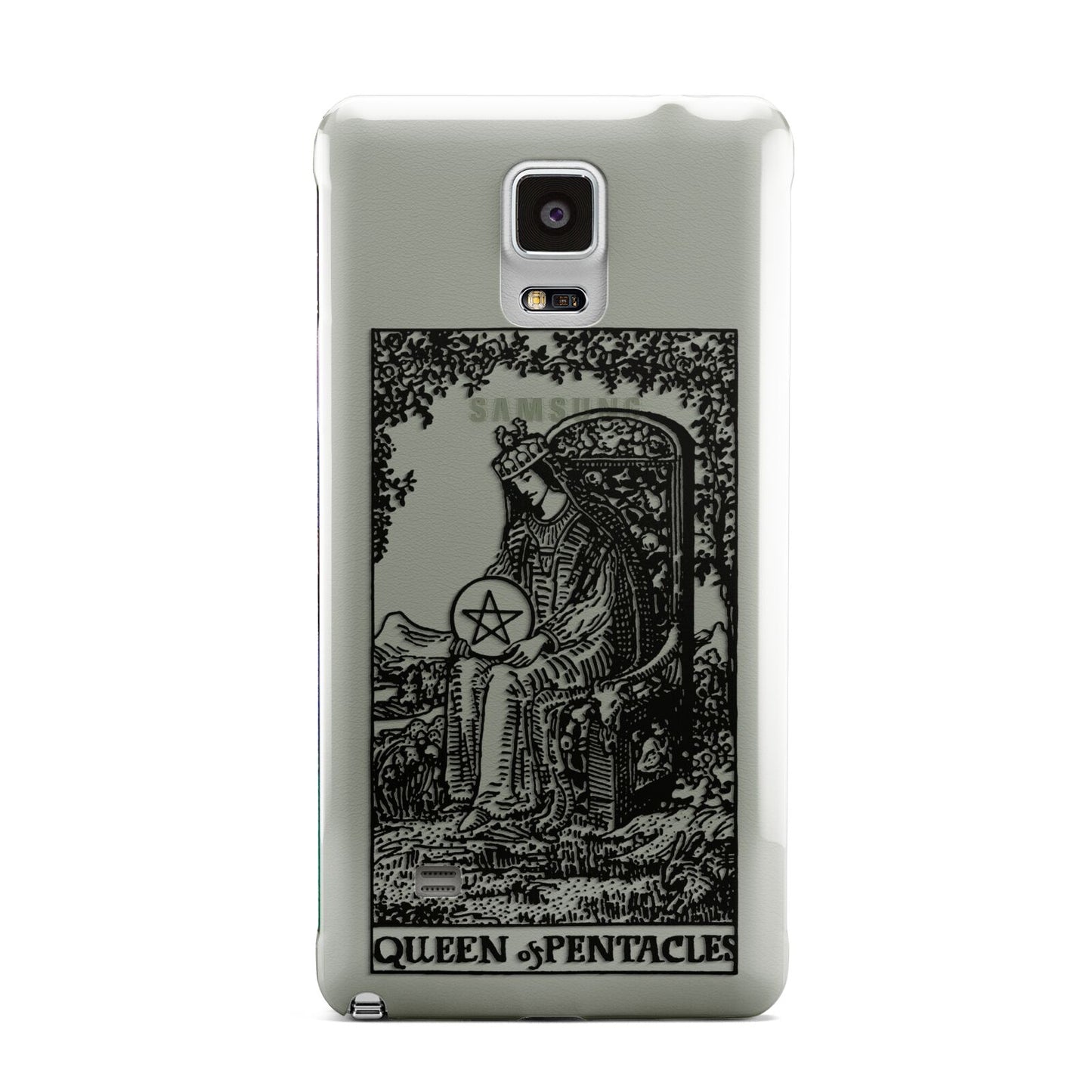 Queen of Pentacles Monochrome Samsung Galaxy Note 4 Case