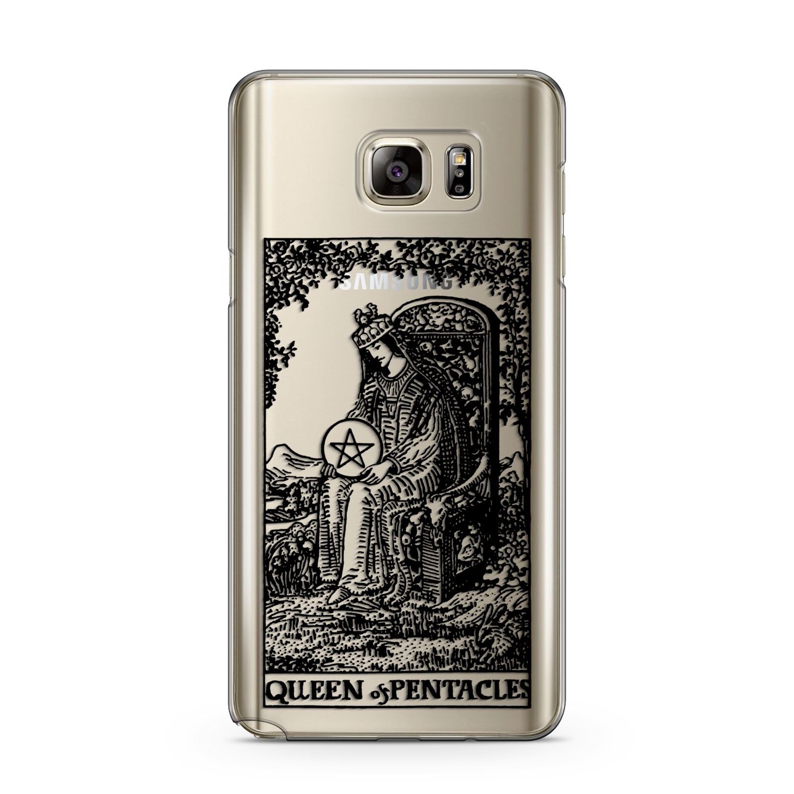 Queen of Pentacles Monochrome Samsung Galaxy Note 5 Case