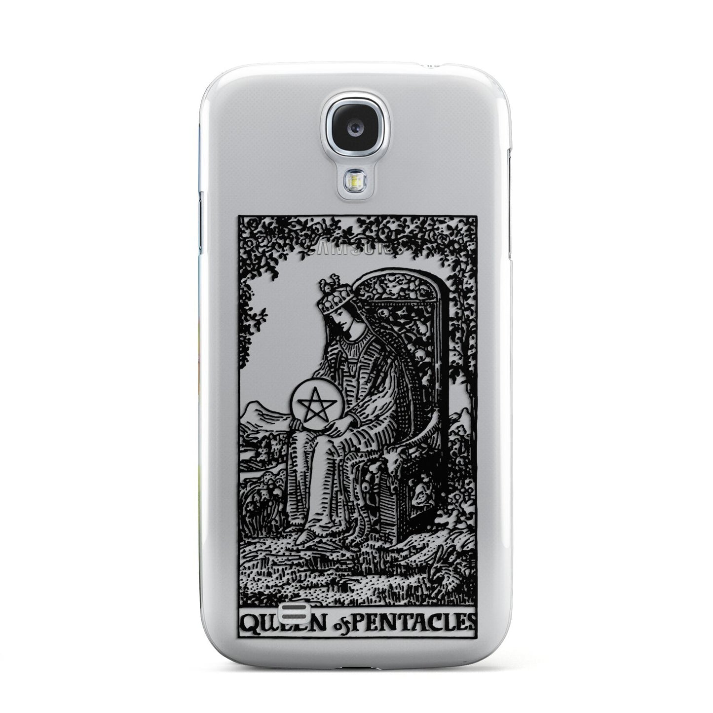 Queen of Pentacles Monochrome Samsung Galaxy S4 Case