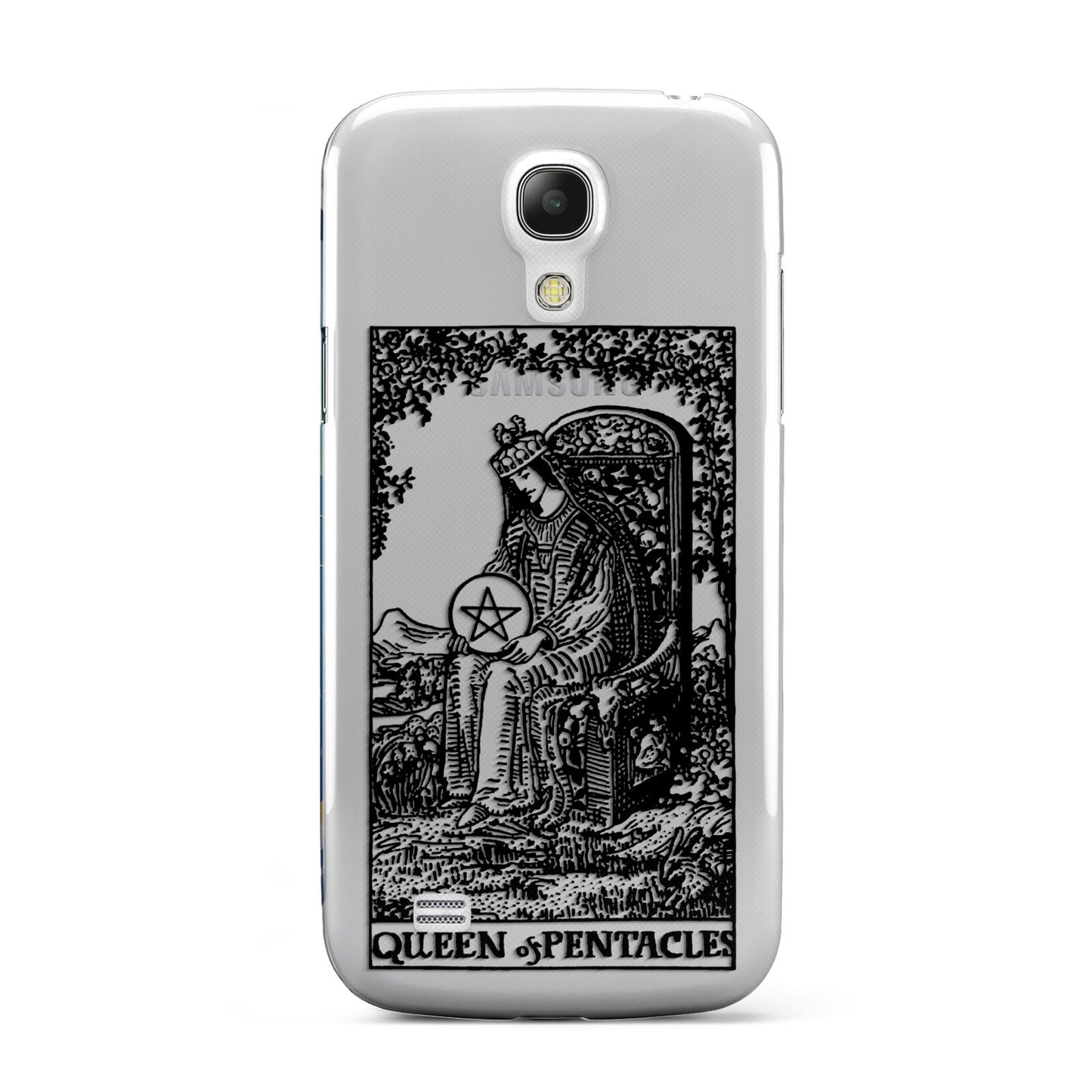 Queen of Pentacles Monochrome Samsung Galaxy S4 Mini Case