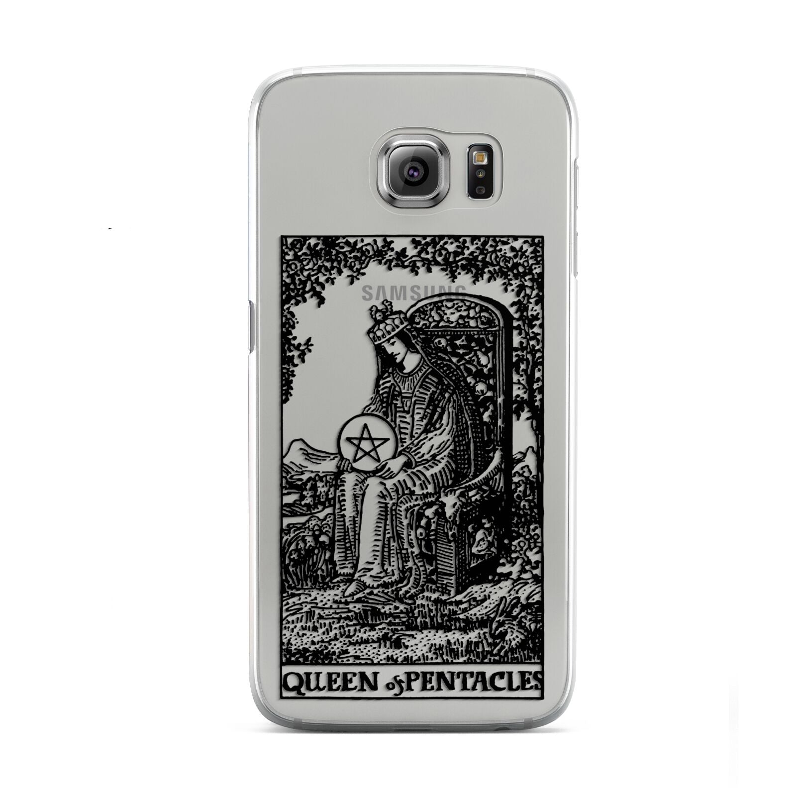 Queen of Pentacles Monochrome Samsung Galaxy S6 Case