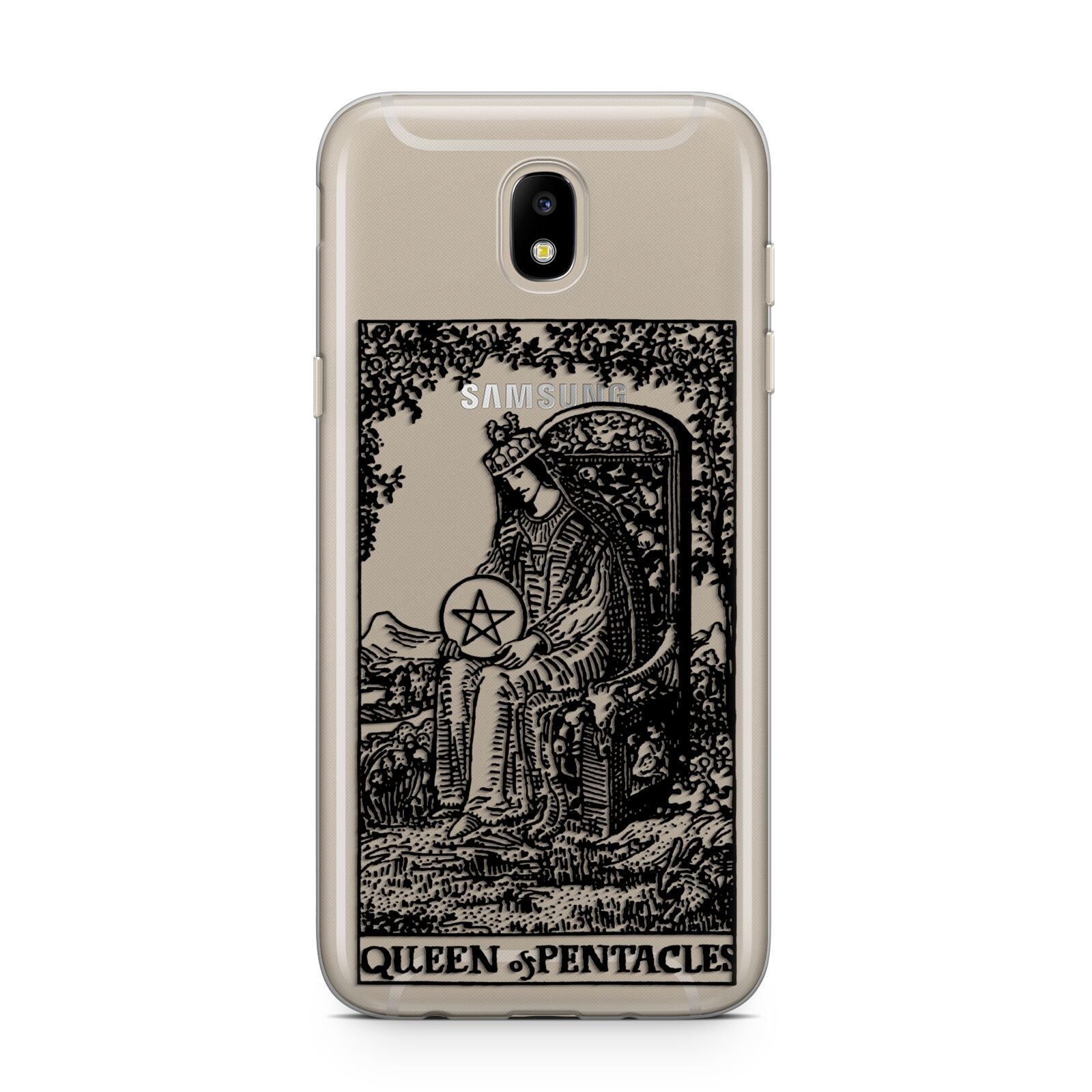 Queen of Pentacles Monochrome Samsung J5 2017 Case