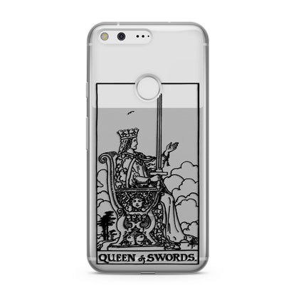 Queen of Swords Monochrome Google Pixel Case