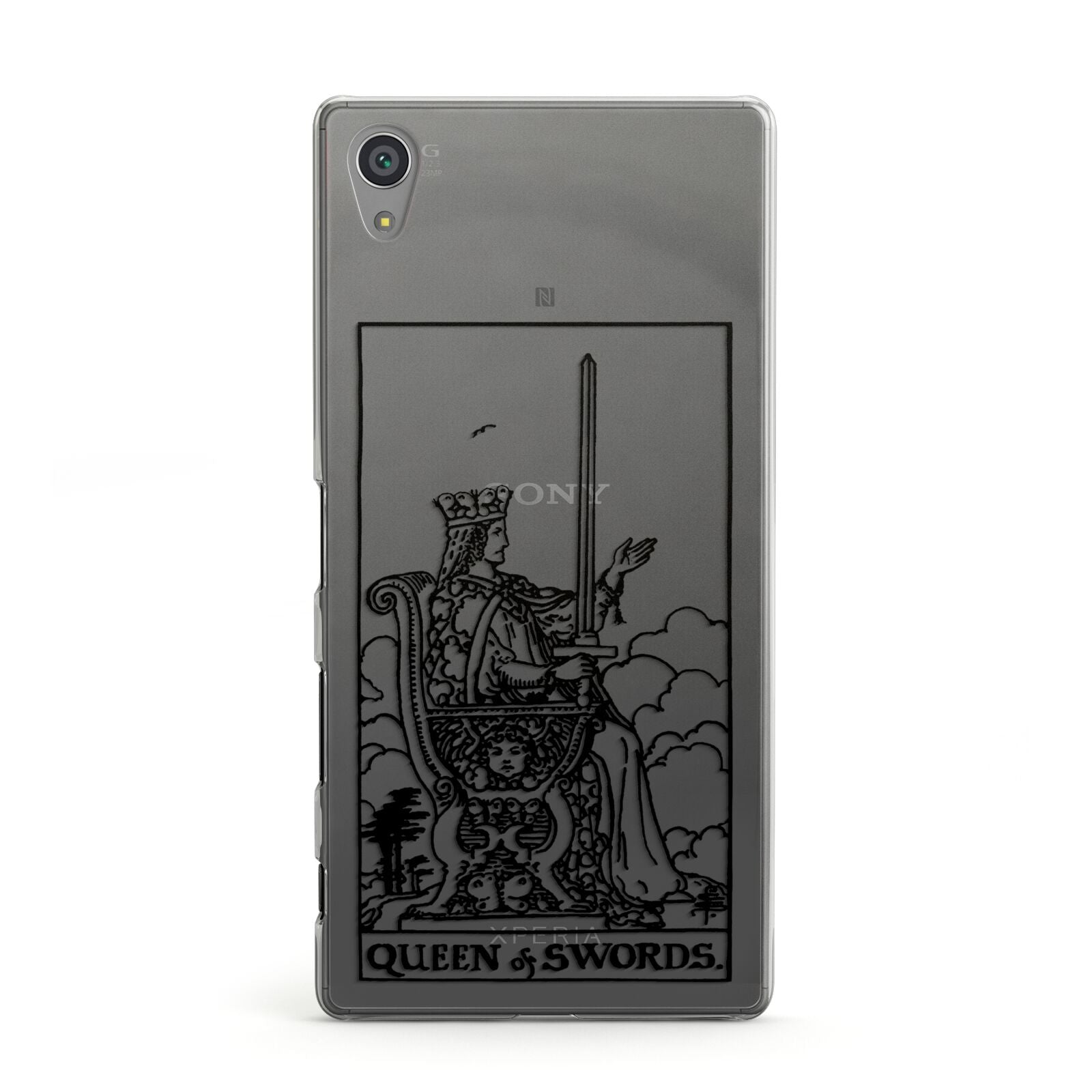 Queen of Swords Monochrome Sony Xperia Case