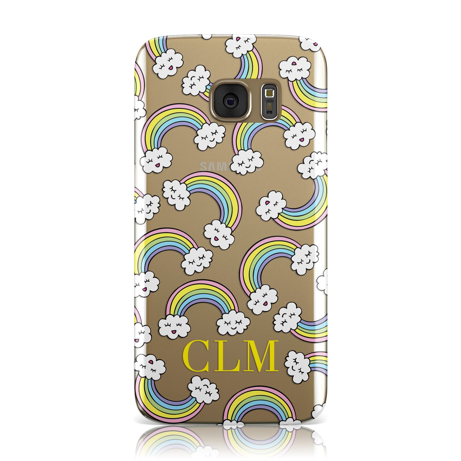 Rainbow Initials Personalised Samsung Galaxy Case