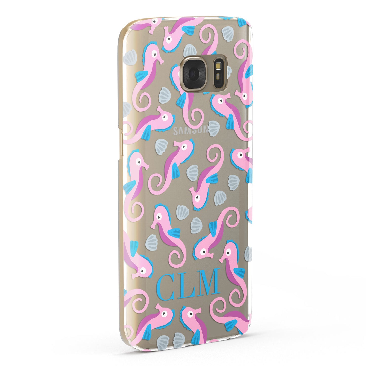 Personalised Sea Horse Initials Samsung Galaxy Case Fourty Five Degrees