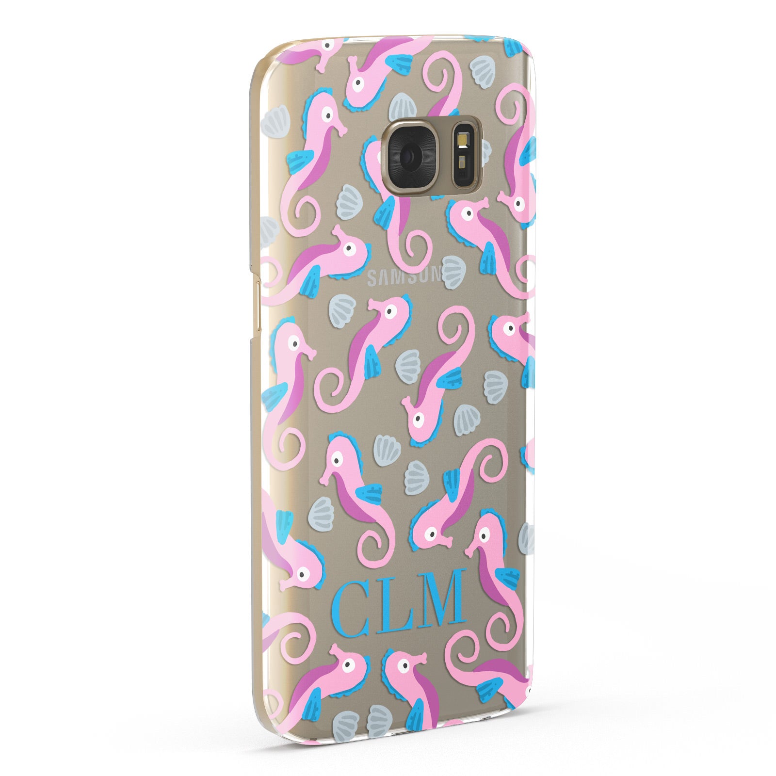 Personalised Sea Horse Initials Samsung Galaxy Case Fourty Five Degrees