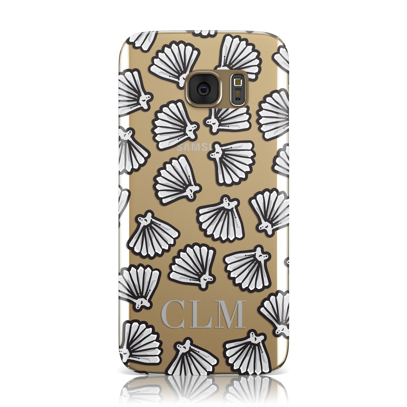 Personalised Sea Shell Initials Samsung Galaxy Case