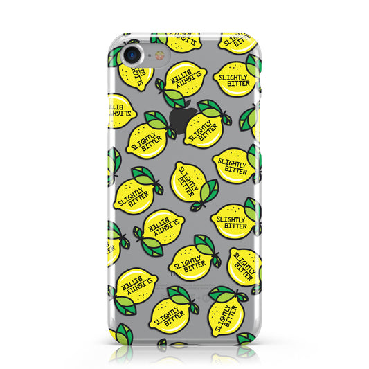 Slightly Bitter Lemon Transparent Apple iPhone Case