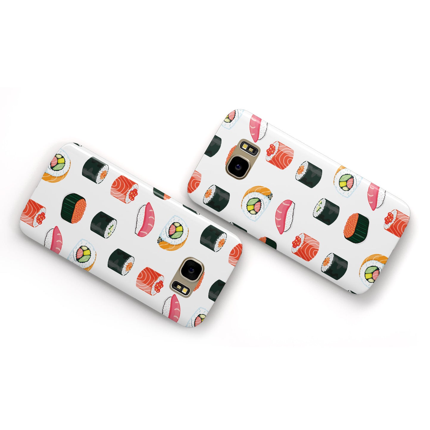 Sushi Pattern 1 Samsung Galaxy Case Flat Overview