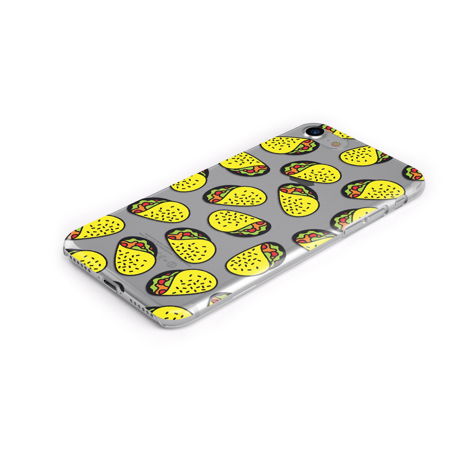 Taco Mexican Transparent Apple iPhone Case Bottom Cutout