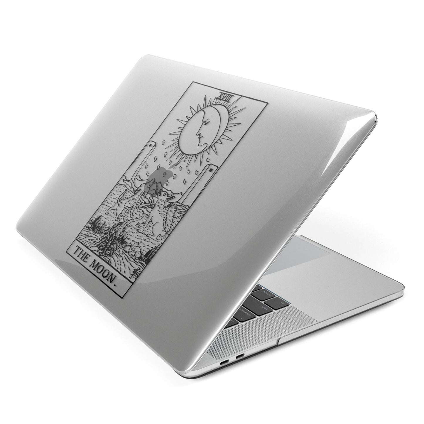 The Moon Monochrome Apple MacBook Case Side View