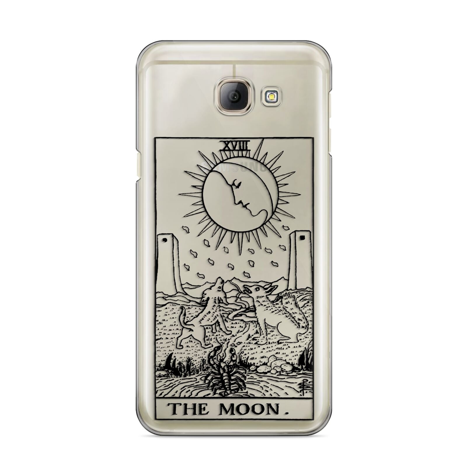 The Moon Monochrome Samsung Galaxy A8 2016 Case