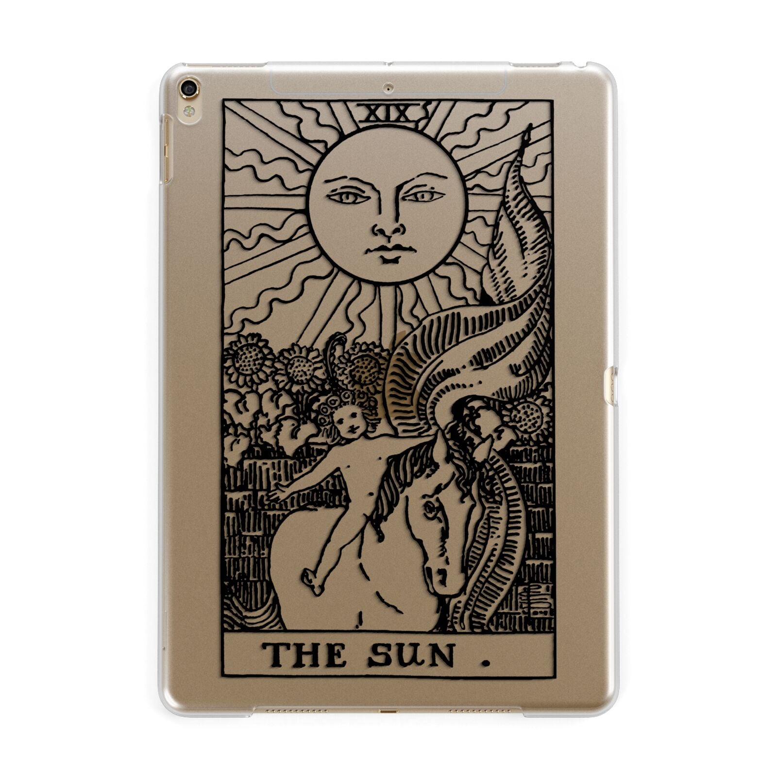 The Sun Monochrome Apple iPad Gold Case