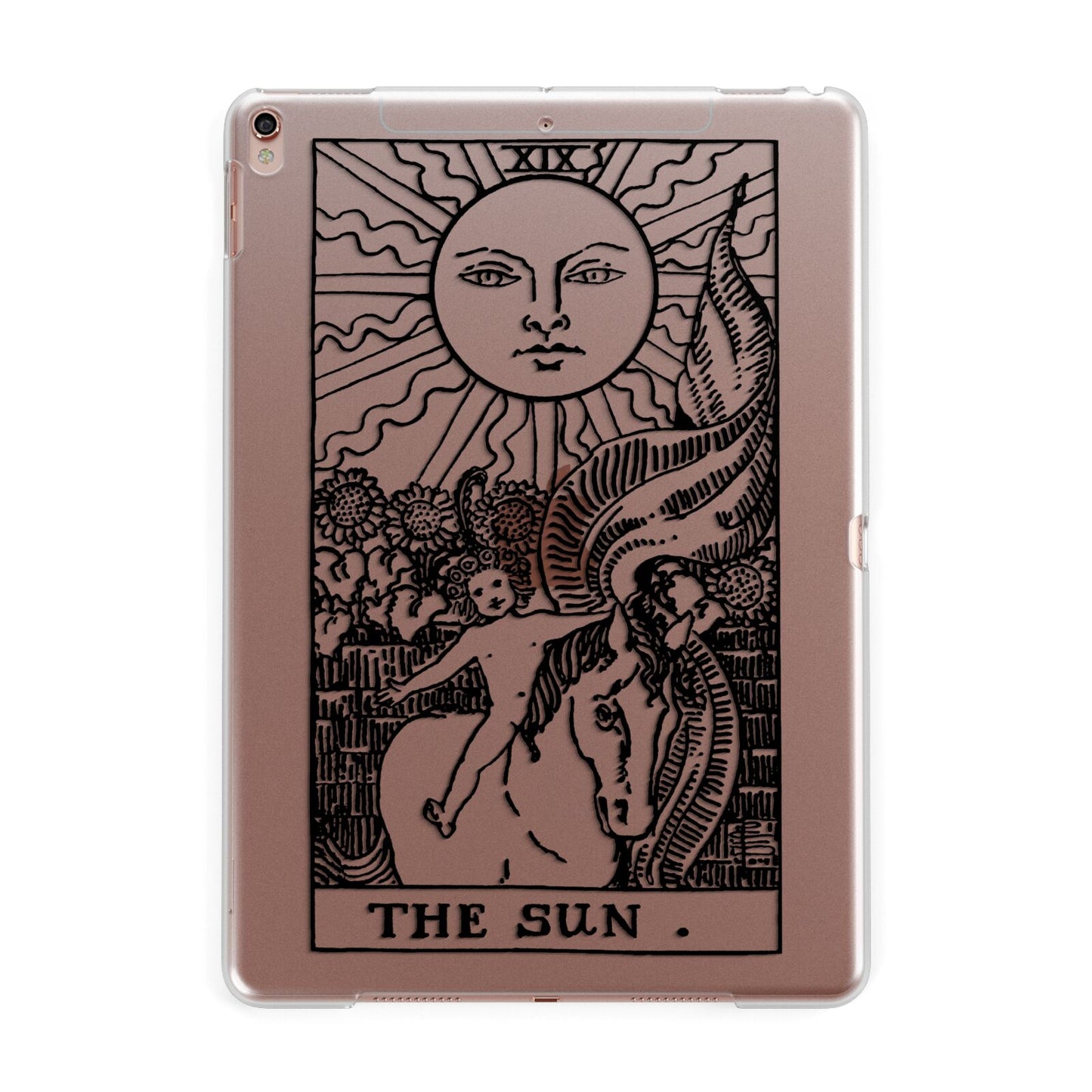 The Sun Monochrome Apple iPad Rose Gold Case