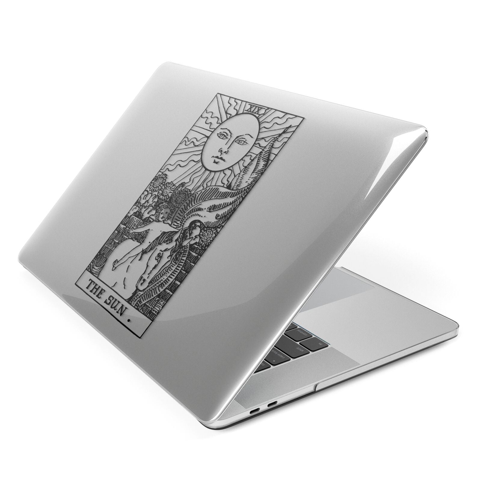 The Sun Monochrome Apple MacBook Case Side View