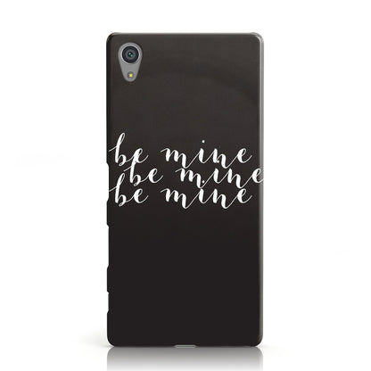 Valentines Be Mine Text Sony Xperia Case