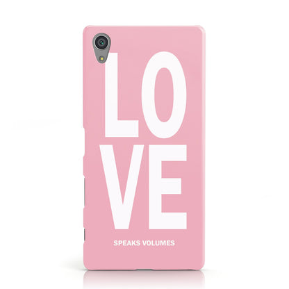 Valentines Love Speaks Volumes Sony Xperia Case