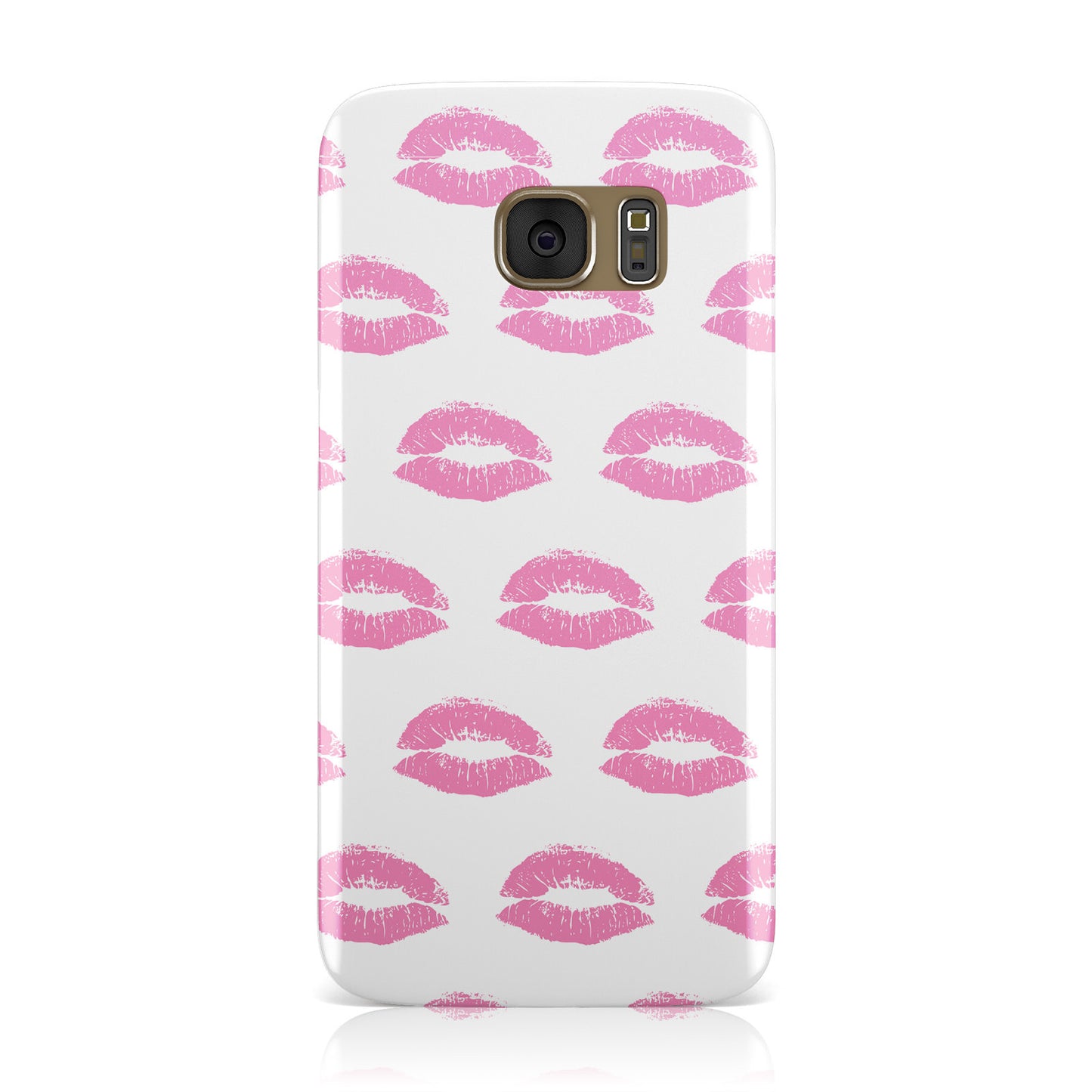 Valentines Pink Kisses Lips Samsung Galaxy Case