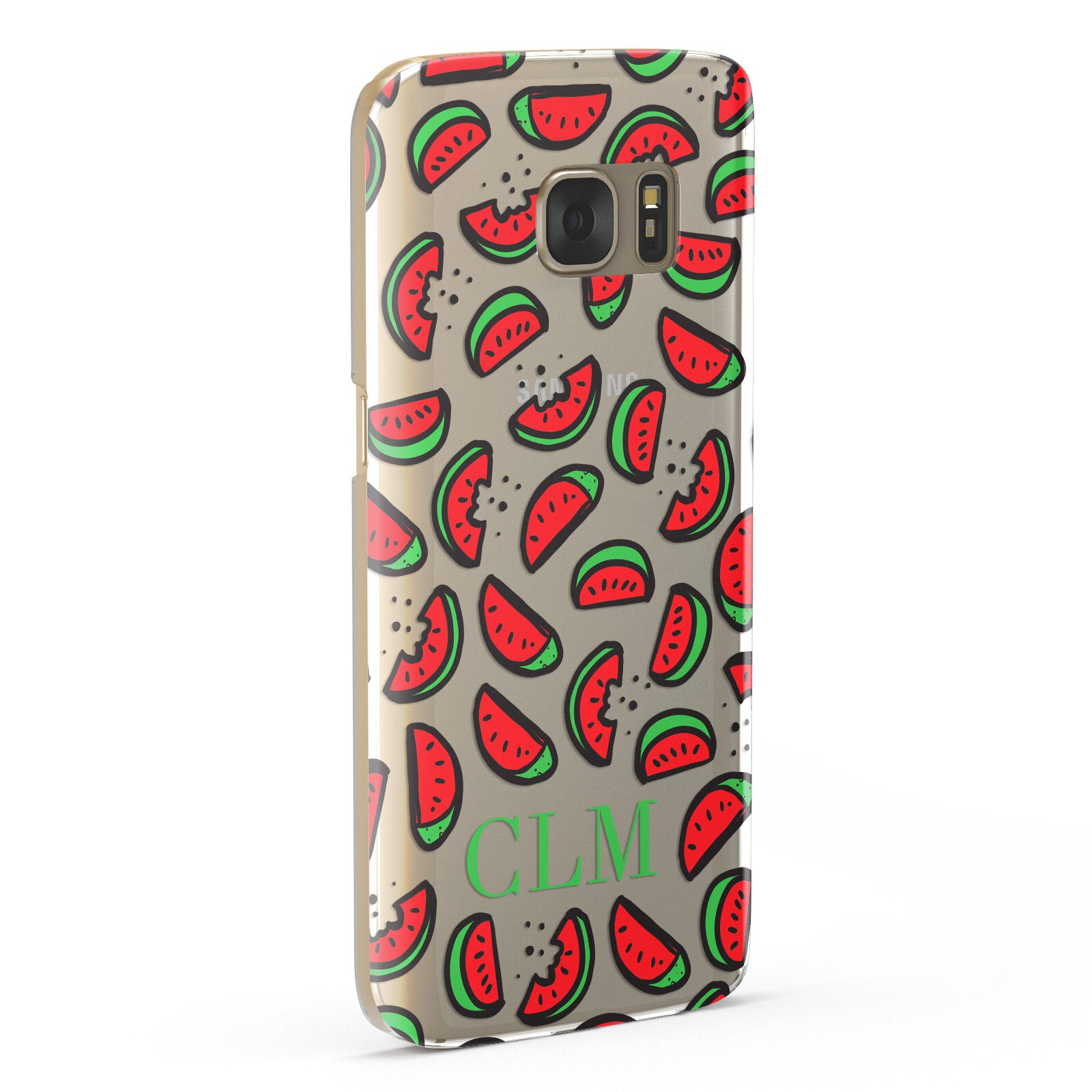 Personalised Watermelon Initials Samsung Galaxy Case Fourty Five Degrees